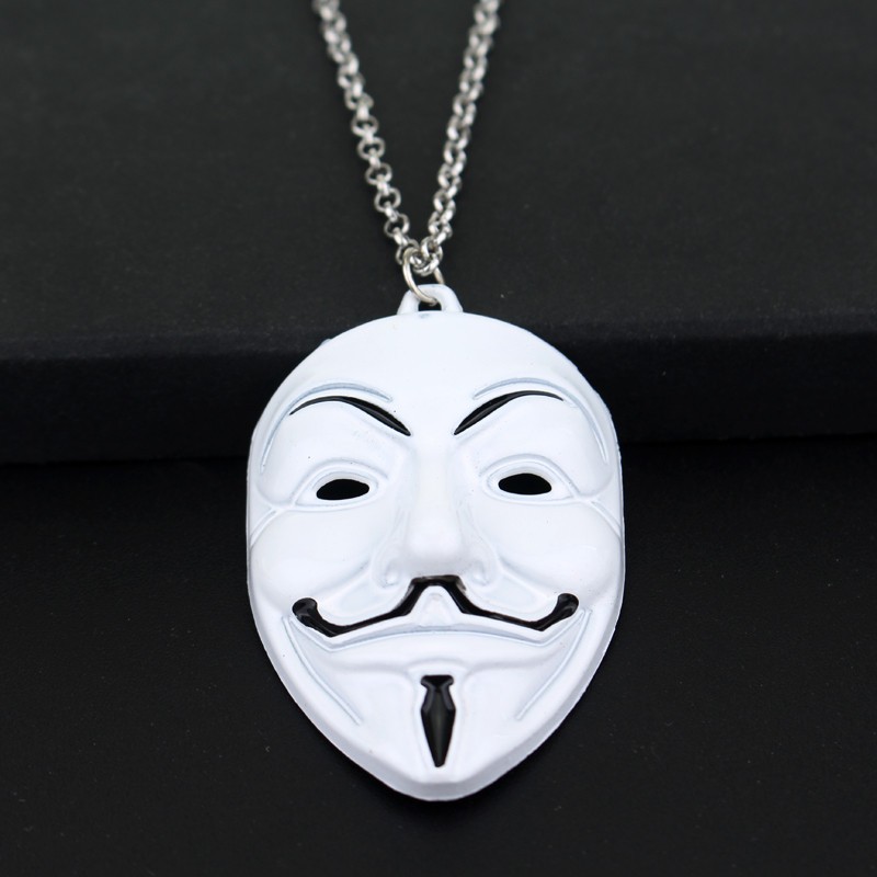 Náhrdelník V for Vendetta Anonymous Guy Fawkes - Patina