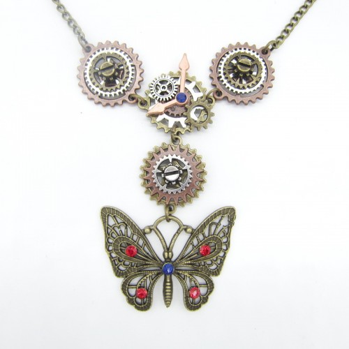 SteamPunk náhrdelník Andělský motor