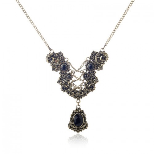 SteamPunk náhrdelník Motýl v4