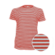 Pruhované tričko Bílo-Červené dirk- pánské