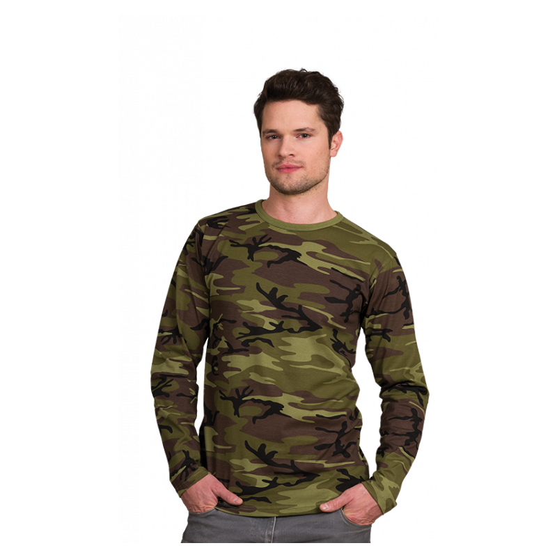Vojenské tričko - Military pánské dlouhé