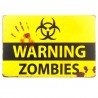 Plechová cedule Warning - Warning Zombies