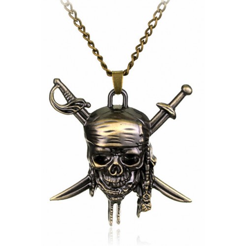 Náhrdelník lebka - Piráti z Karibiku