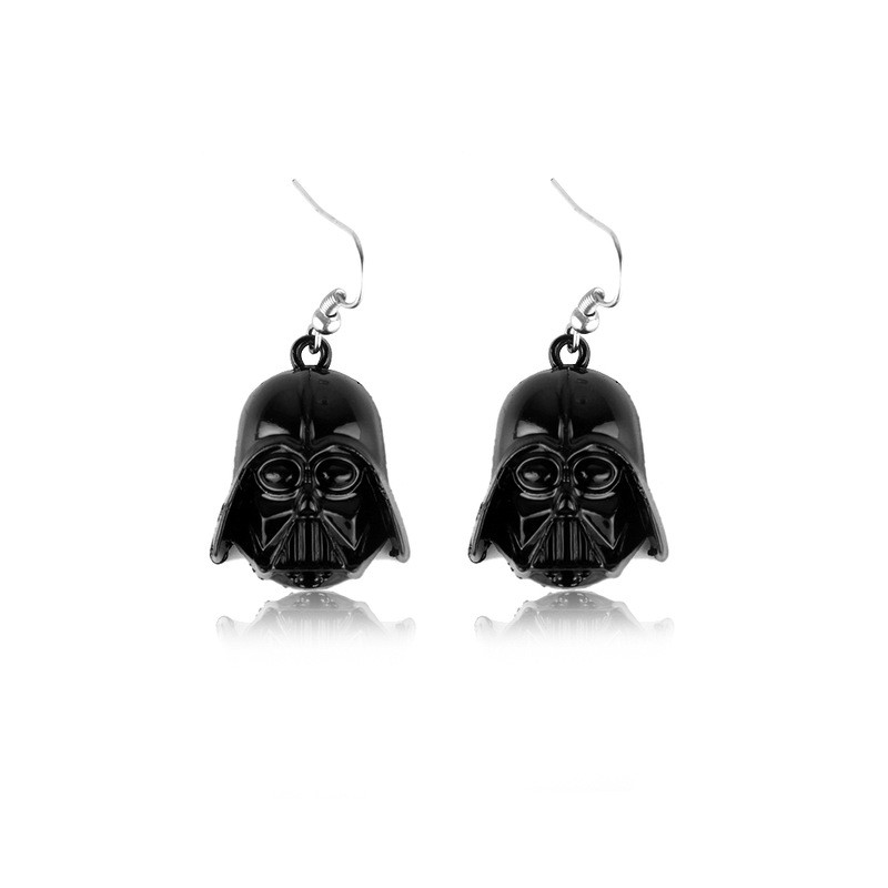 Star Wars Darth Vader náušnice - černé