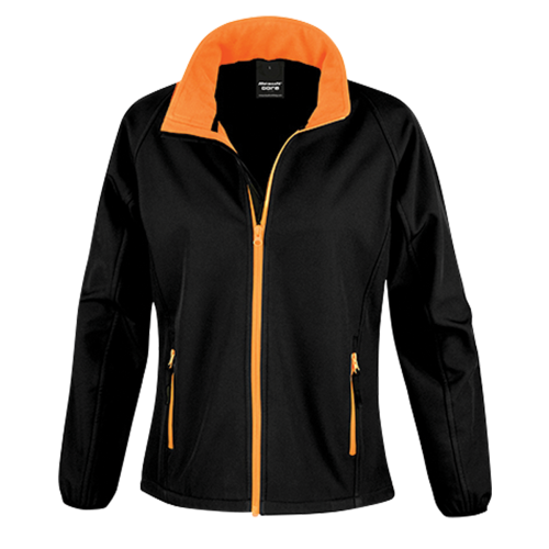 Dámská Softshell Nebrask - Černá/oranžová