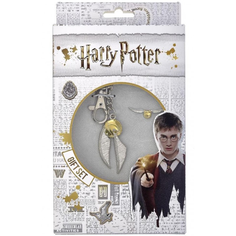 Klíčenka a odznak Harry Potter - Zlatonka