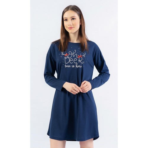 Dámská noční košile s dlouhým rukávem Oh deer