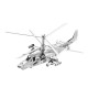3D ocelová skládačka vrtulník Huey