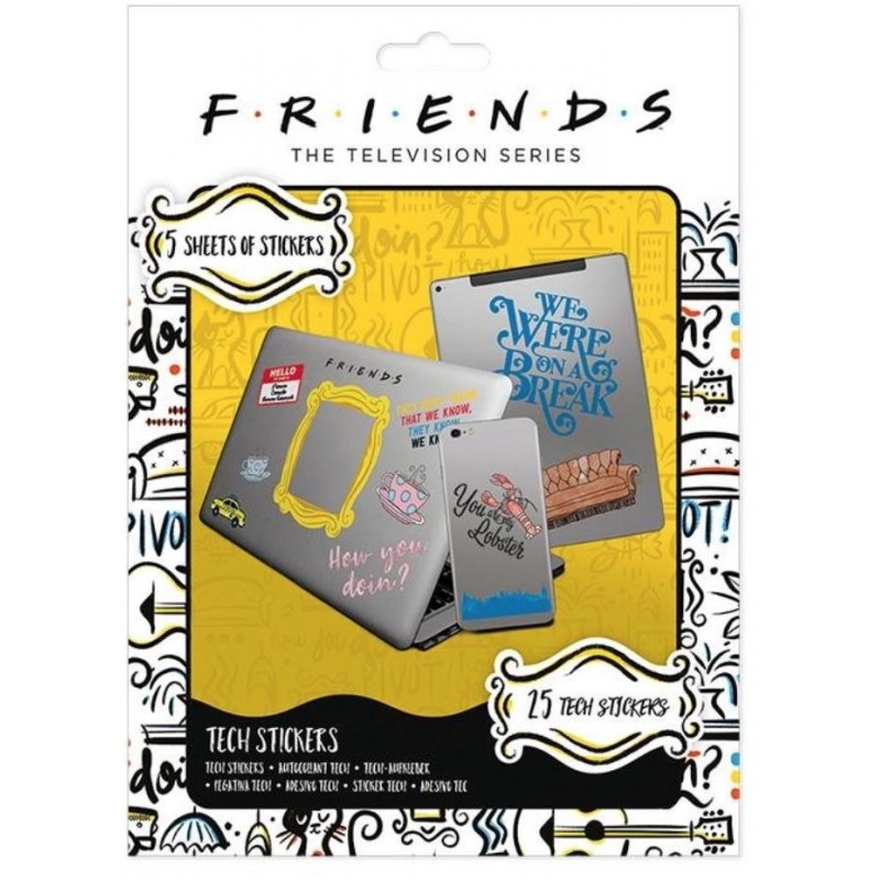 Sada vinylových samolepek Friends (25 ks)