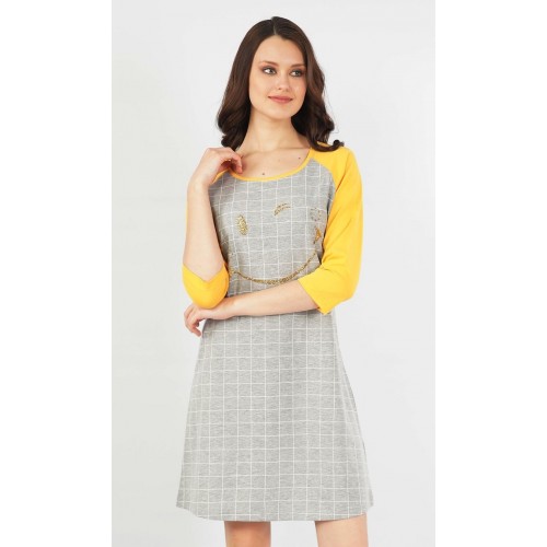 Dámská noční košile s tříčtvrtečním rukávem Úsměv