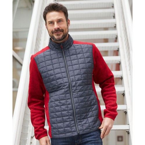 Pánská pletená hybridní bunda JN 742