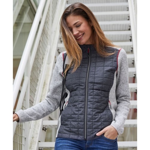 Dámská pletená hybridní bunda JN 741