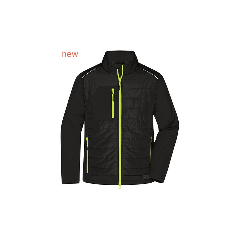 Men´s Hybrid Jacket - žlutý zip