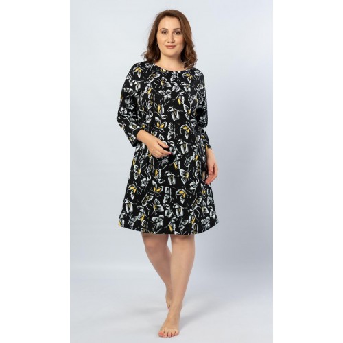 Dámská noční košile s tříčtvrtečním rukávem Motýli