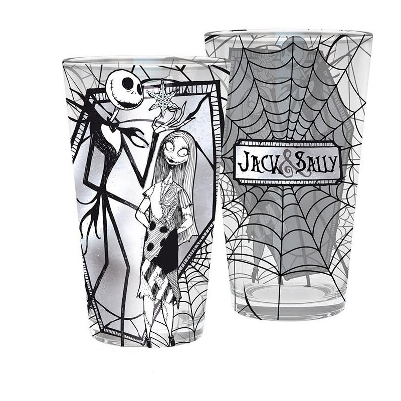 Sklenice Nightmare Before Christmas - Jack & Sally