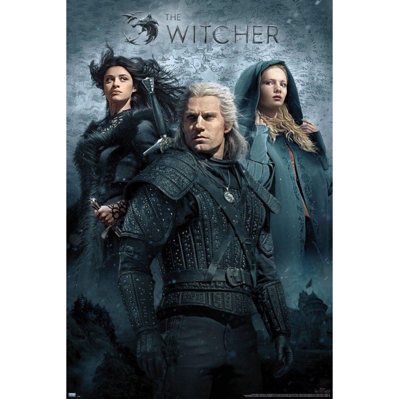 Plakát Zaklínač - Geralt, Yen a Ciri (Netflix)