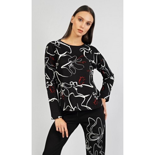 Dámské pyžamo dlouhé Lucie