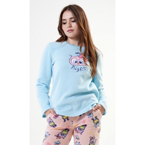 Dámské pyžamo dlouhé Sovička