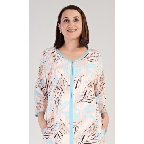 Dámské domácí šaty s tříčtvrtečním rukávem Melissa