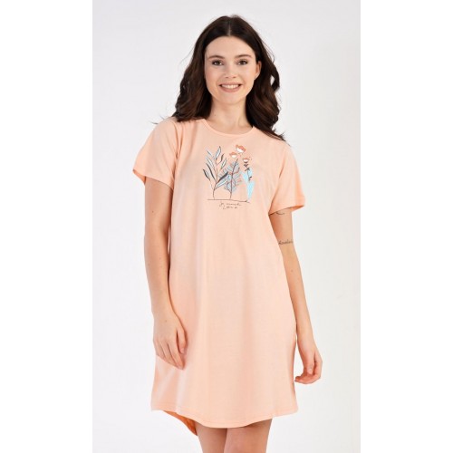 Dámské domácí šaty s krátkým rukávem Garden