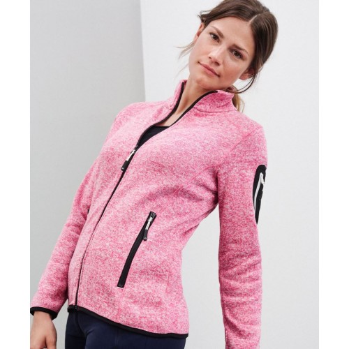 Dámská pletená fleecová bunda