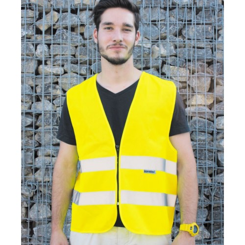 Bezpečnostní vesta se zipem