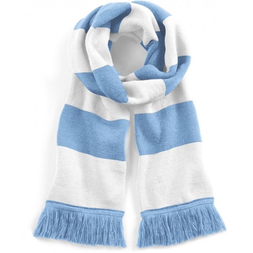 Pruhovaná šála Burgundy/Žlutá