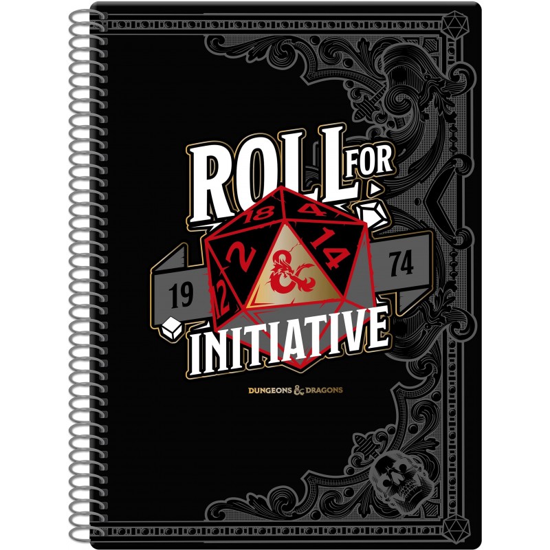 Zápisník Dungeons and Dragons - Roll for Initiative, A4