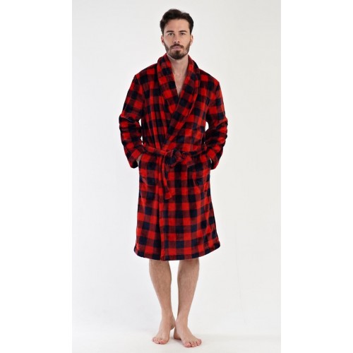 Pánský župan se šálovým límcem Kostka