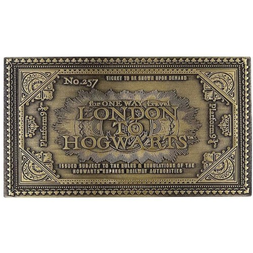 Sběratelská plaketa Harry Potter - Jízdenka na Bradavický expres