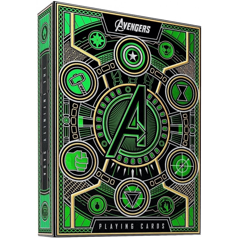 Hrací karty Theory11: Avengers (zelené)