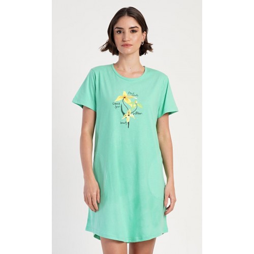 Dámské domácí šaty s krátkým rukávem Paula