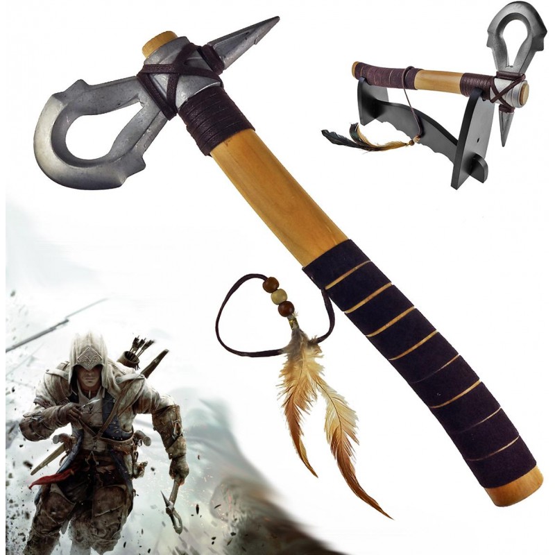 Chladné Zbraně Sekera "ASSASSIN'S CREED TOMAHAWK" s podstavcem