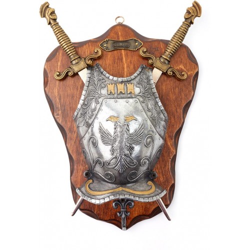 Chladné Zbraně Středověký erb "IN GOD'S NAME"