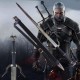 AF WITCHER/Zaklínačský stříbrný meč "HERO OF KINGDOMS OF NORTH" se zádovým popruhem