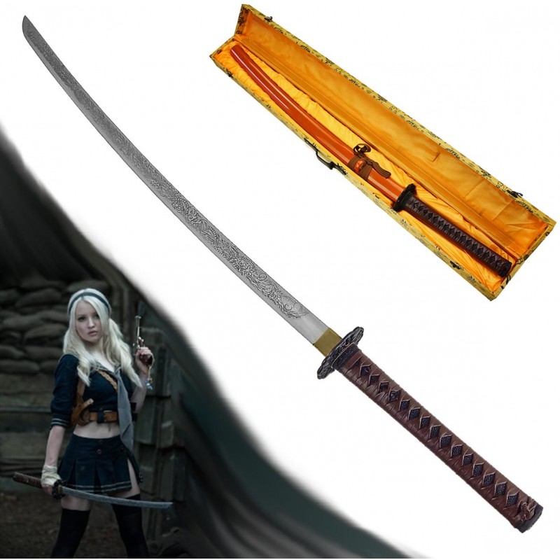 AF Fantasy katana "BABYDOLL" Sucker Punch ocelová replika ostrá! + box