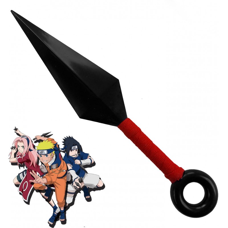 AF Naruto vrhací nůž "NARUTO KUNAI" plast, červený