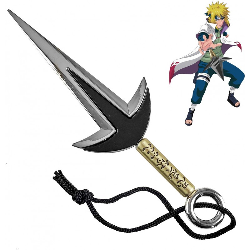 CHL Malý bleskový kunai "YELLOW LIGHTNING FROM KONOHA" stříbrný - Naruto