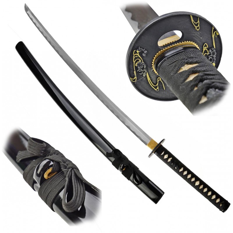 AF Funkční Japonská Katana "ROSE HEART" ostrá