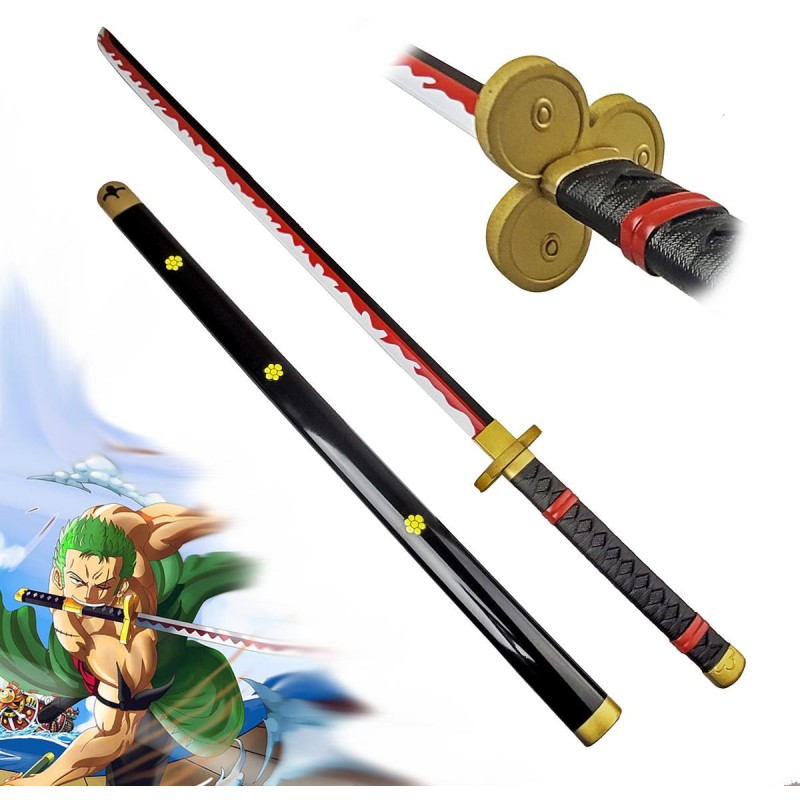 AF Měkčená katana Meito "ENMA - BLACK" - One Piece