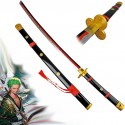 AF Dřevěná katana Meito "ENMA - BLACK" - One Piece