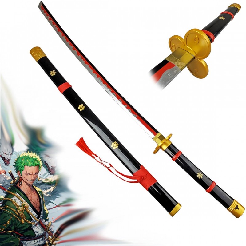 AF Dřevěná katana Meito "ENMA - BLACK" - One Piece