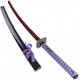 AF Zdobná katana "PRINCESS OF BUSHIDO" fialová