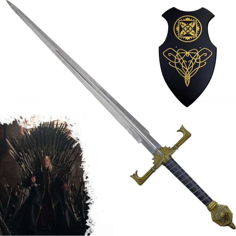 AF Meč rodu Targaryen "VALYRIAN STEEL" s plaketou - Game of Thrones