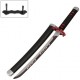 AF Malá nichirin katana "TANJIRO FLAME SWORD TINY" Demon Slayer