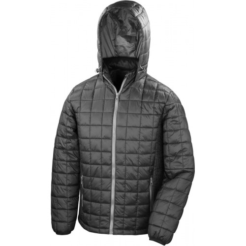 Prošívaná bunda s kapucí