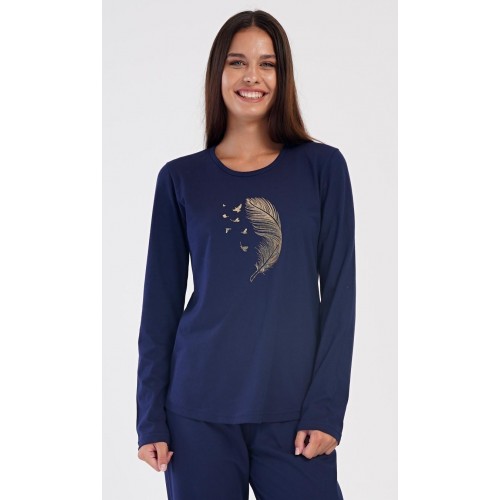 Dámské pyžamo dlouhé Peří