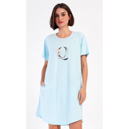 Dámské domácí šaty s krátkým rukávem Queen