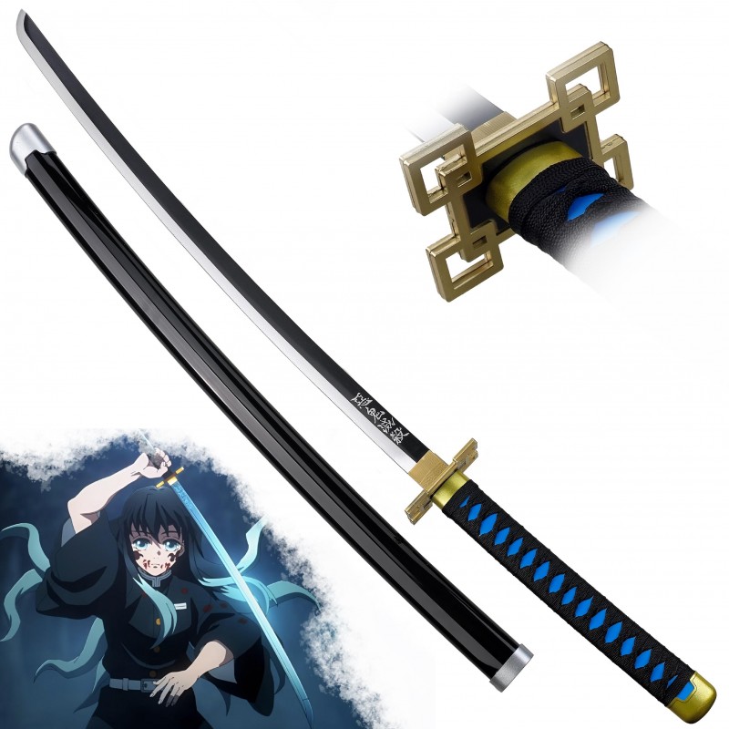 Jolly Dřevěná nichirin katana "MUICHIRO TOKITO" - Demon Slayer