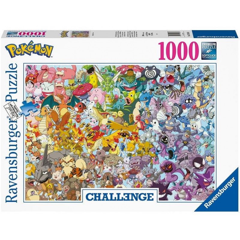 Puzzle Pokémon - Challenge, 1000 dílků